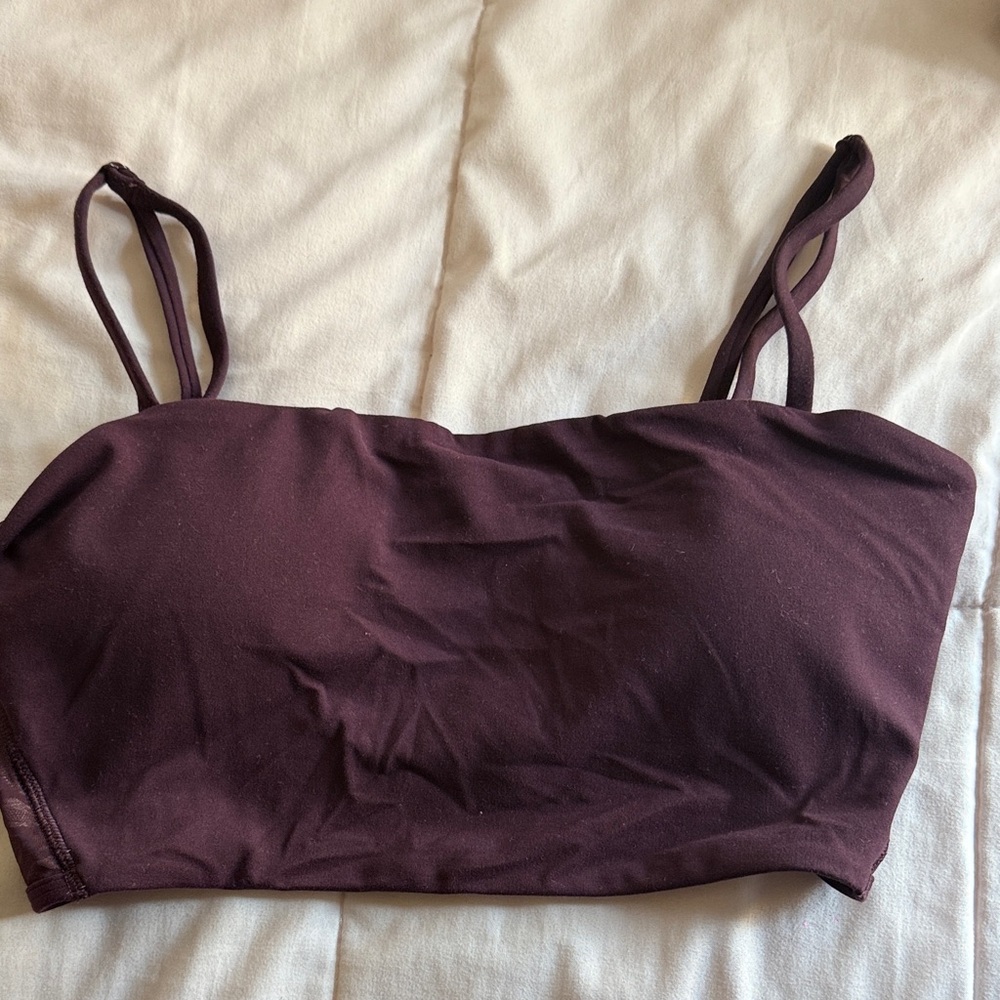 lululemon athletica Plum Seamless Bandeau with Double Spaghetti Straps
